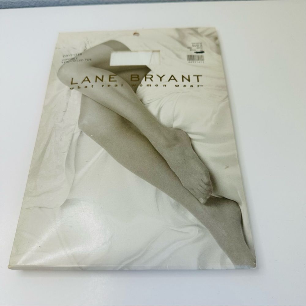 Lane Bryant Daysheer White Pantyhose‎ Size A VTG